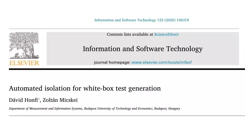 Automated isolation for white-box test generation